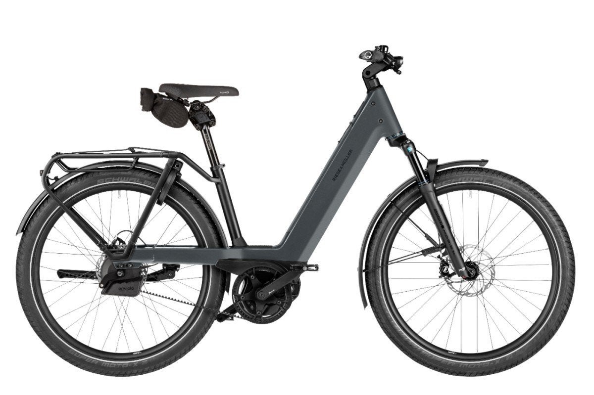 Riese & Müller Nevo5 Automatiq 800wh Lage instap Slate Grey, -, -, Nieuw, -