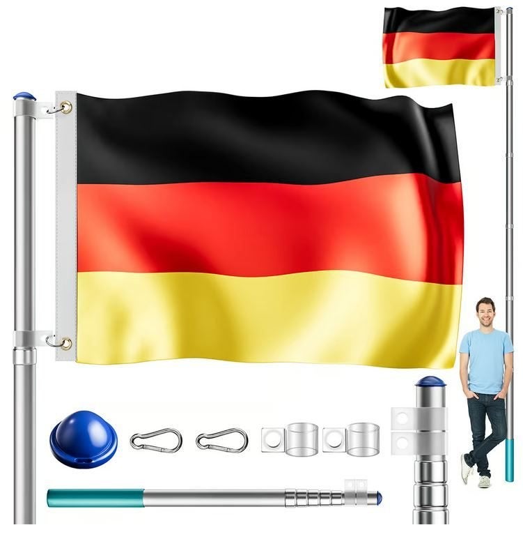 Telescopische vlaggenmast vlaggemast 630 cm GRATIS BEZORGD!, Verzenden, Nieuw, Nvt, Nvt