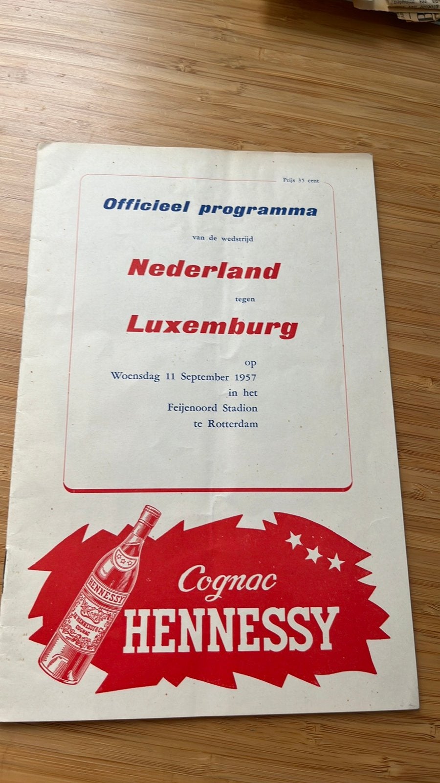 Programma boekje nederland luxemburg, Ophalen of Verzenden, Zo goed als nieuw, Overige binnenlandse clubs, Boek of Tijdschrift