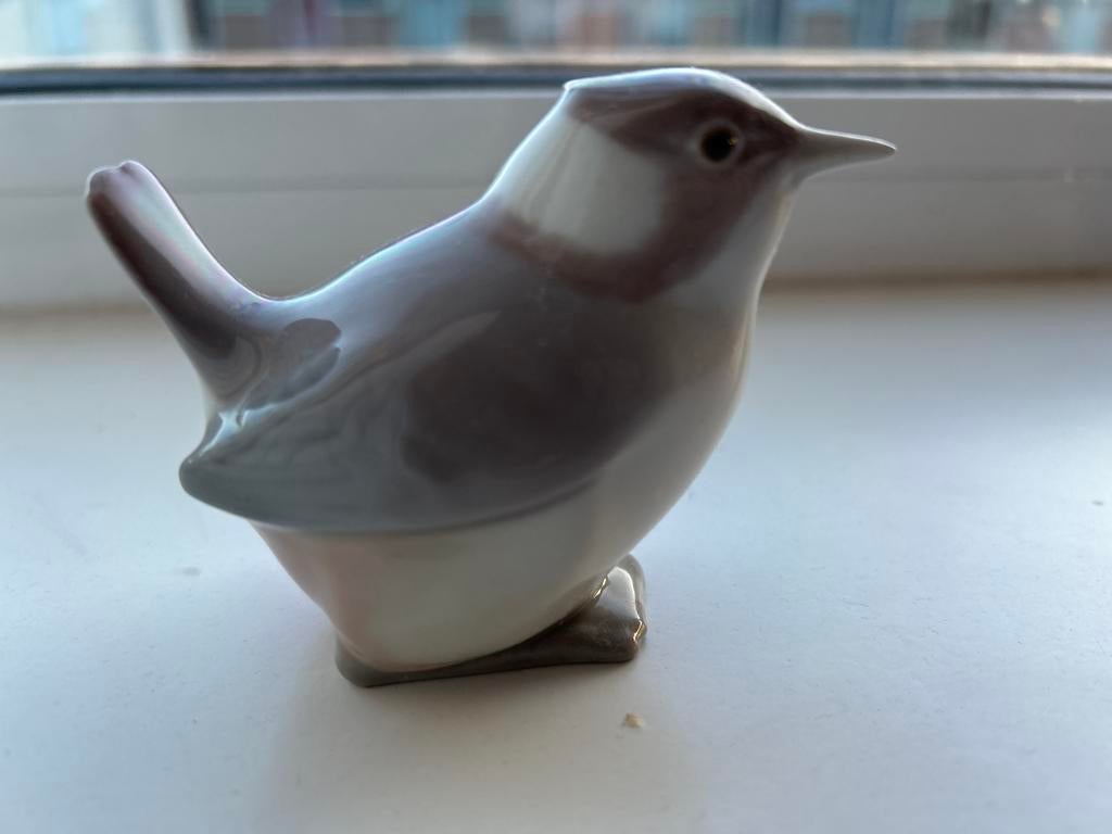 Lladro beeldje van een vogel - Porselein, Verzamelen, Beelden en Beeldjes, Ophalen of Verzenden, Zo goed als nieuw, Dier