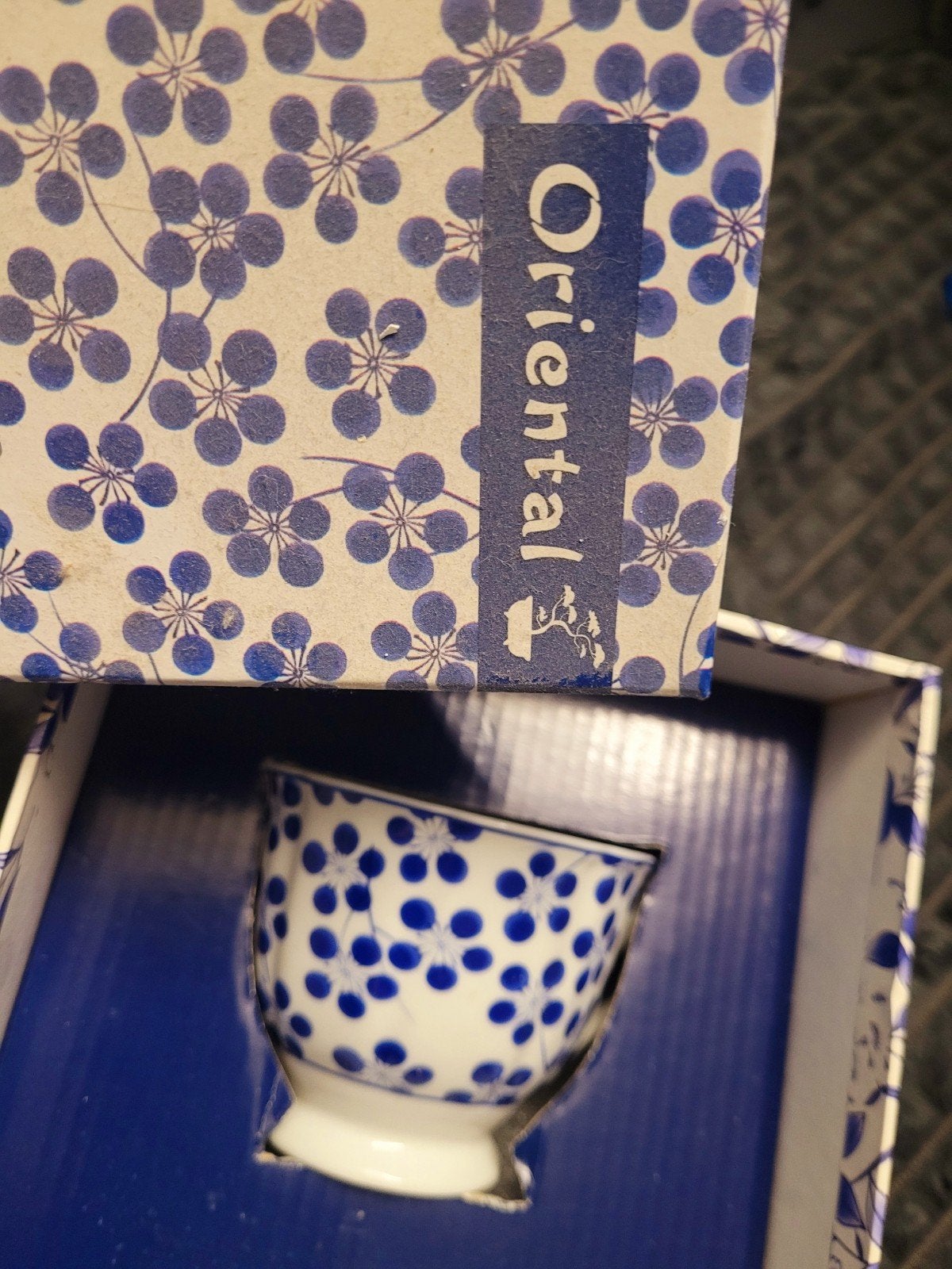 Oriental kop en schotel - Nieuw in doos, Aziatisch, Overige merken, Nieuw, Ophalen of Verzenden