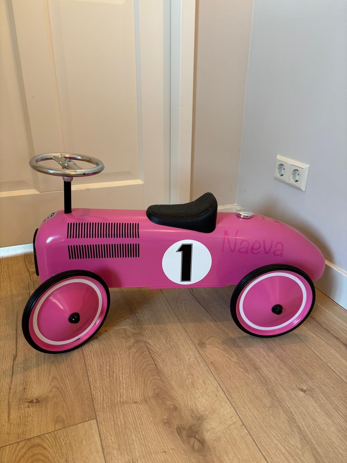 Loopauto Retro Roller roze, Ophalen, Zo goed als nieuw