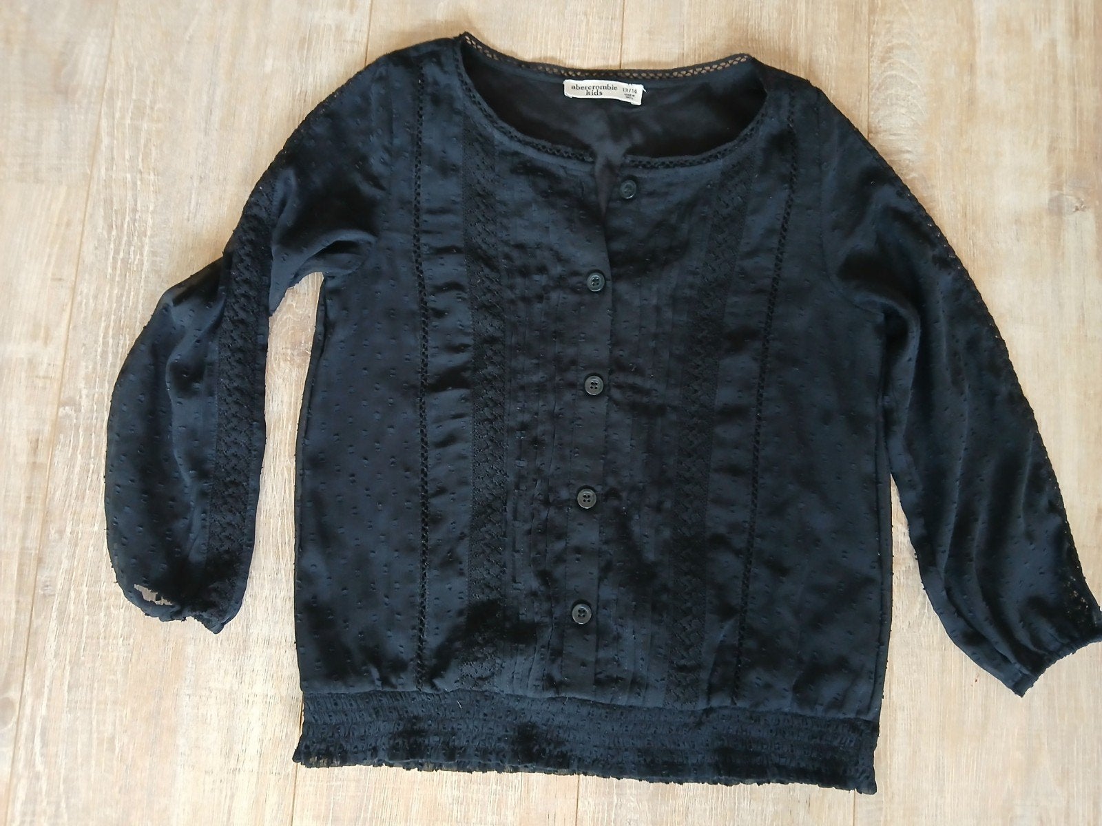 Zwarte blouse Abercrombie Kids, Abercrombie Kids, Meisje, Overhemd of Blouse, Ophalen of Verzenden
