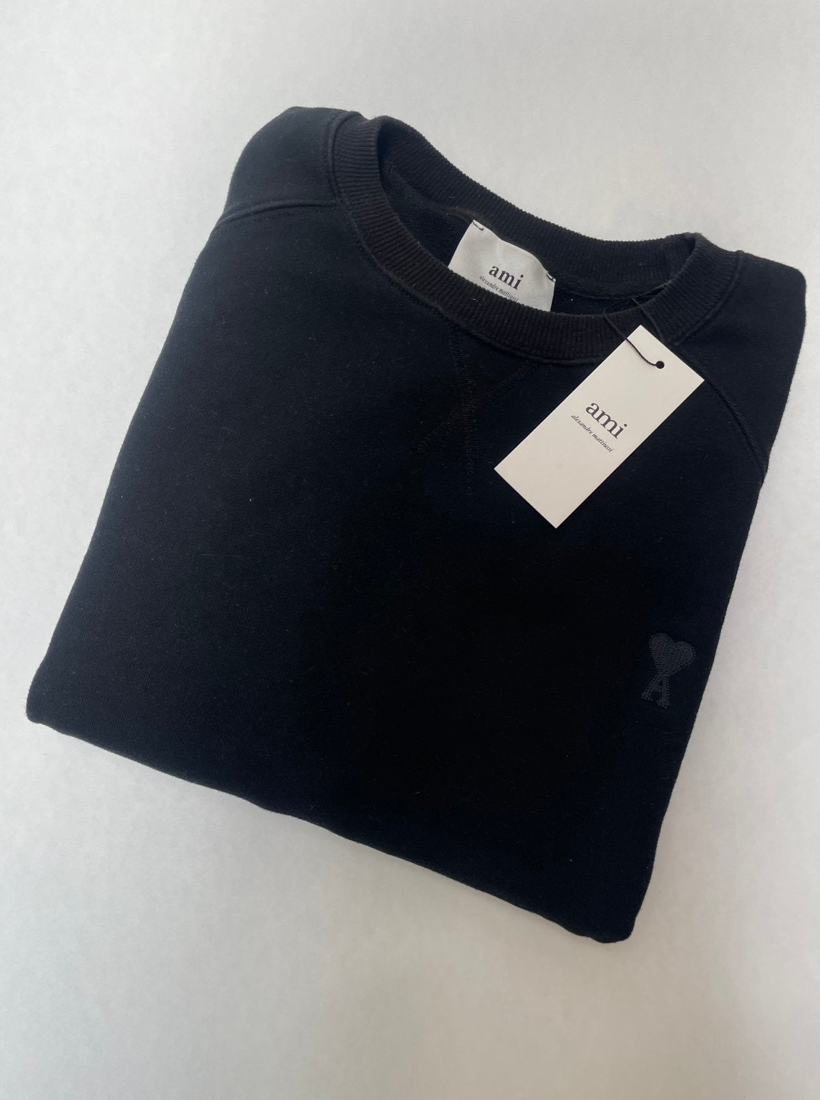 AMI PARIS Ami de Coeur Sweatshirt, Ophalen of Verzenden, Zo goed als nieuw, Maat 46 (S) of kleiner, Zwart