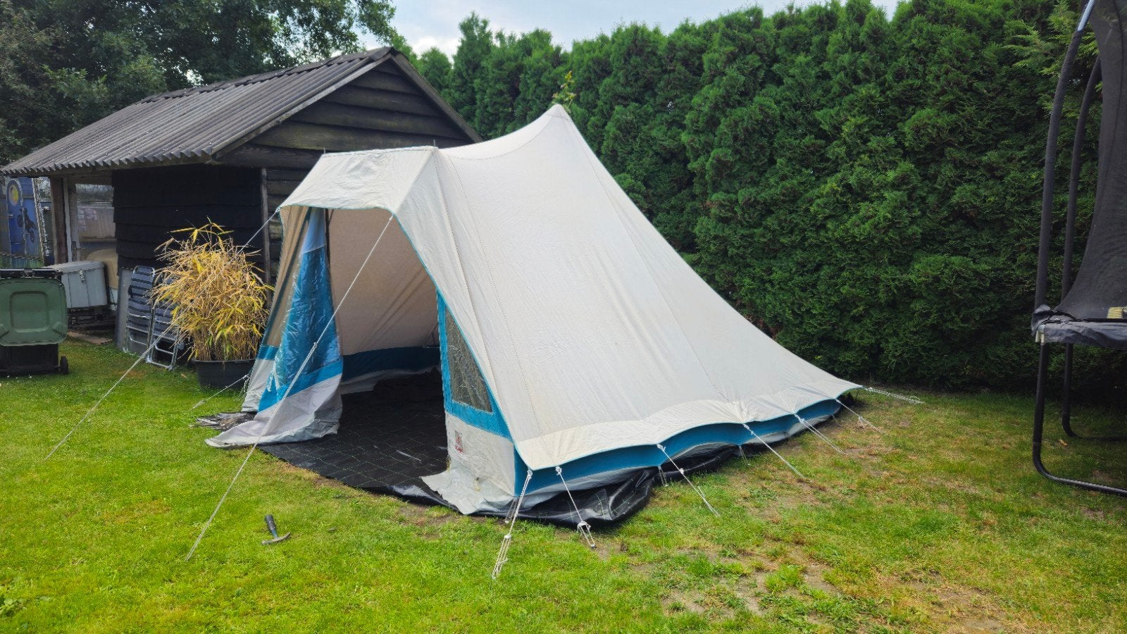 Stormtent Dorema met binnentent., Caravans en Kamperen, Ophalen, Gebruikt, Tot en met 2