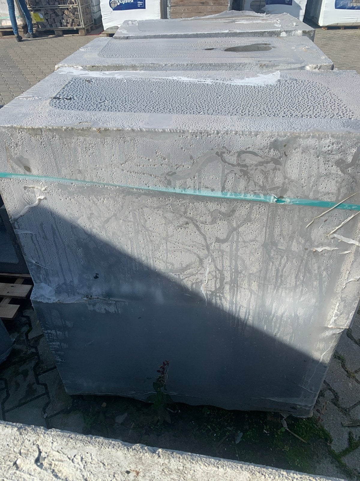 12x L-elementen grijs 50x50x80cm, Tuin en Terras, Bielzen en Borders, Overige typen, Nieuw, Ophalen of Verzenden, Minder dan 25 cm