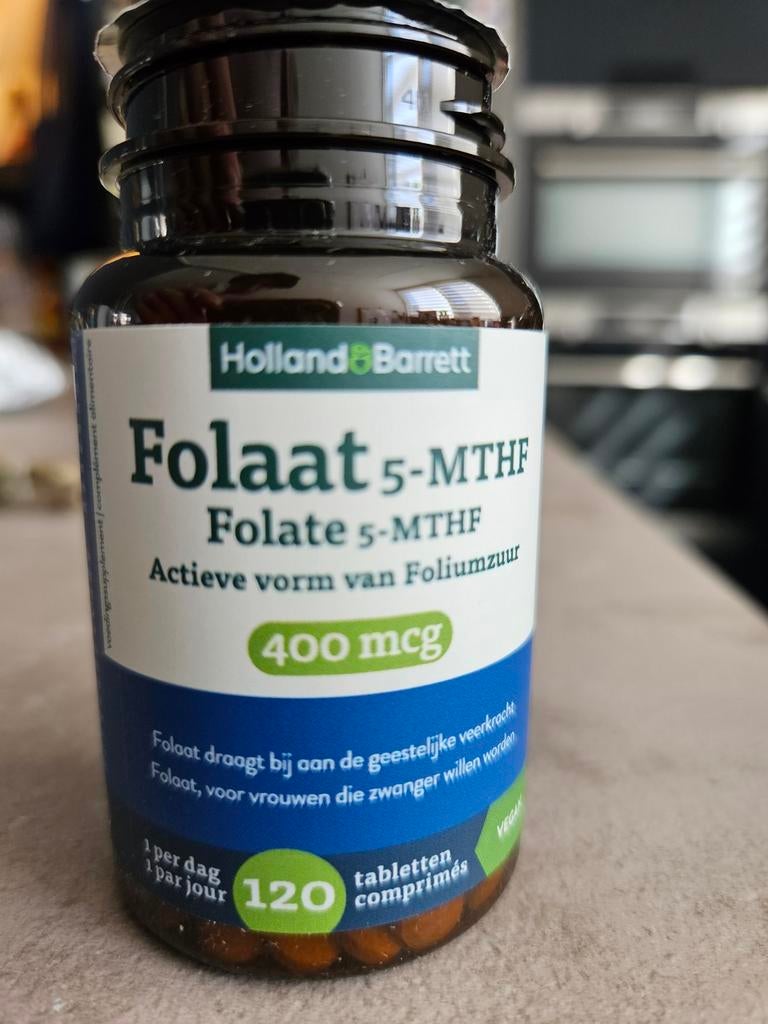 Holland & Barrett Folaat 5-MTHF 400 mcg (zwangerschap), Ophalen of Verzenden, Nieuw, Overige typen