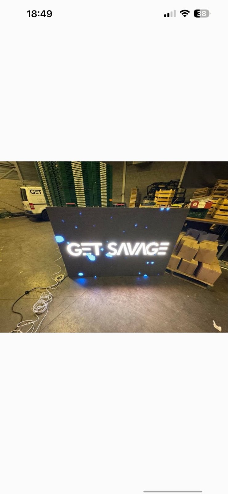 Compleet LEDscherm P6.7 - 29,5m2 met flightcases en processo, Ophalen, Gebruikt, Video