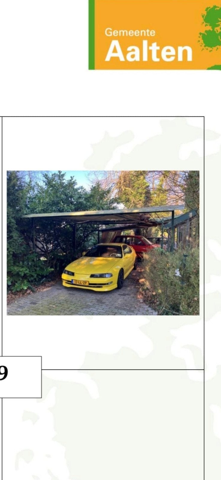 carport afdak golfplaten stalen constructie, Ophalen of Verzenden, Gebruikt, Carport