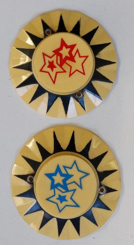 Te koop: diverse pop bumper caps, Gebruikt, Elektronisch, Bally, Onderdeel of Defecte kast