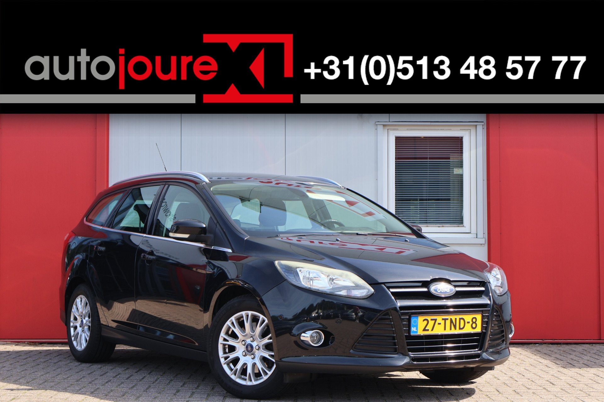 Ford FOCUS Wagon 1.6 EcoBoost Lease Titanium (bj 2012), Gebruikt, Zwart, 4 cilinders, 150 pk