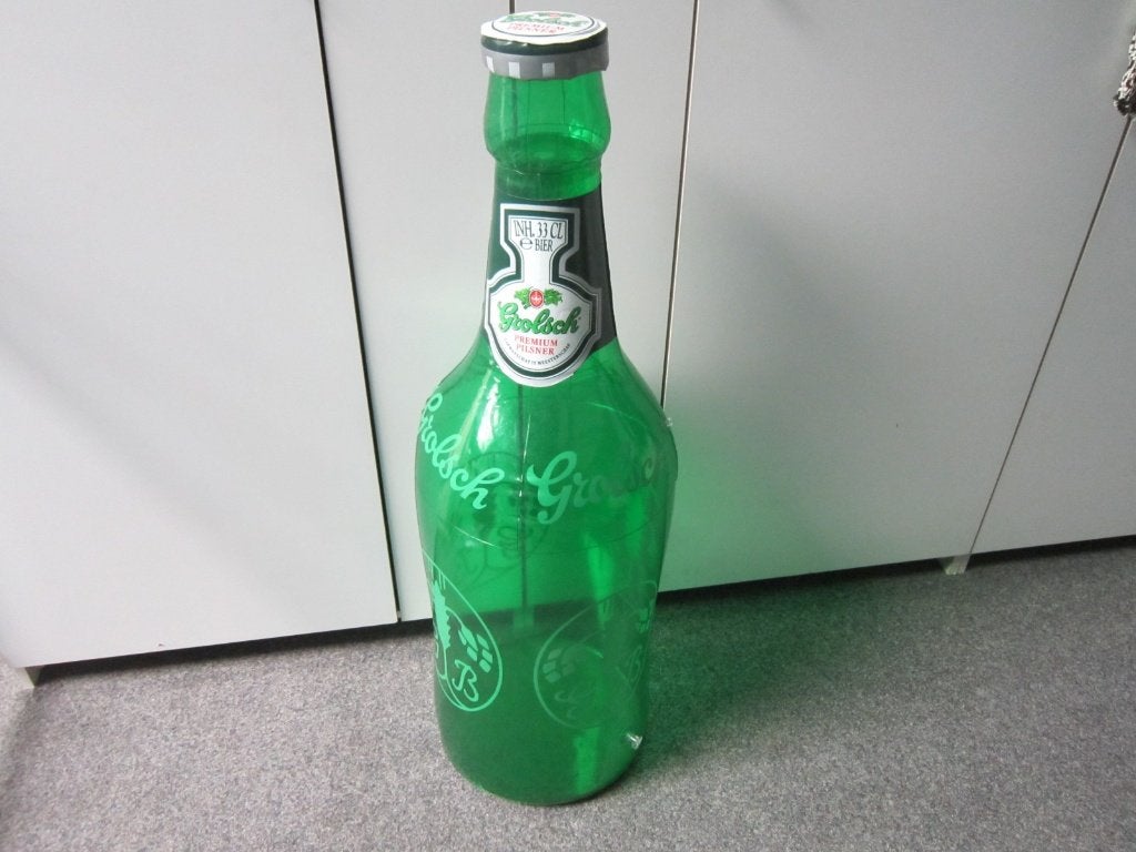 GROLSCH BIER OPBLAASFLES, Verzamelen, Ophalen, Zo goed als nieuw, Overige typen, Grolsch