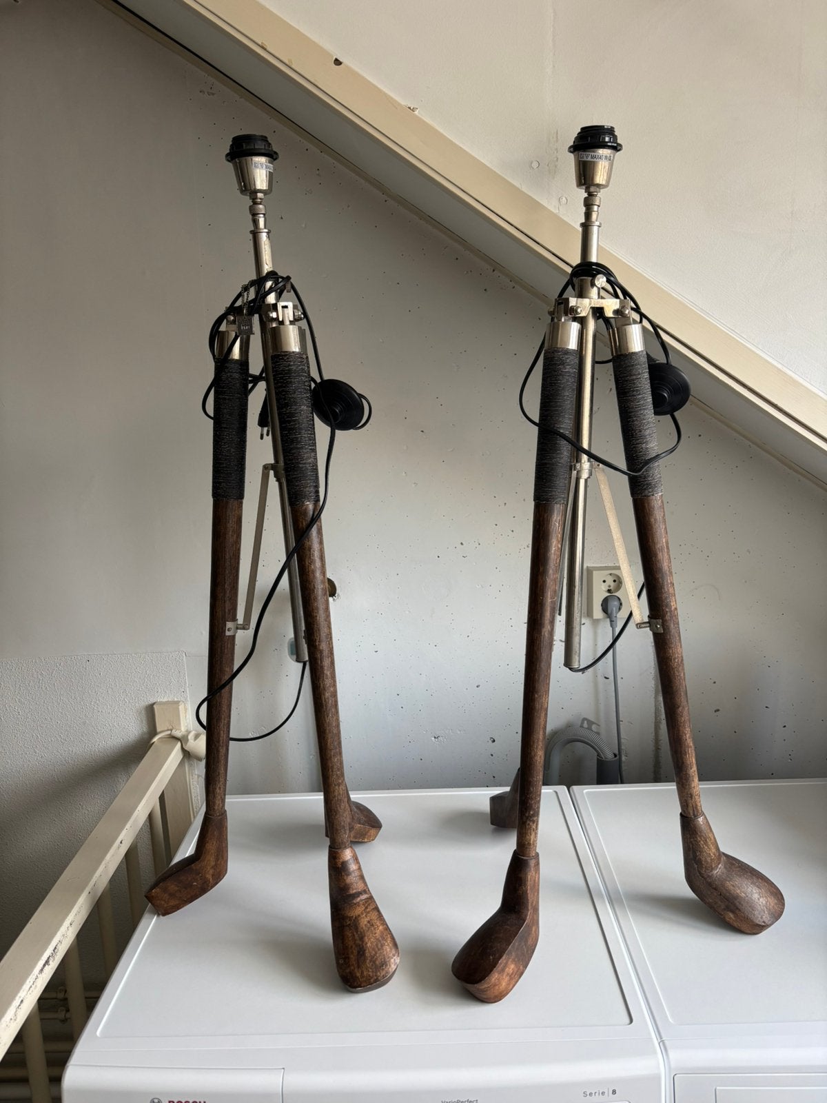 Riviera maison St. Andrew golf club lamp base 2 stuks, Ophalen, Zo goed als nieuw
