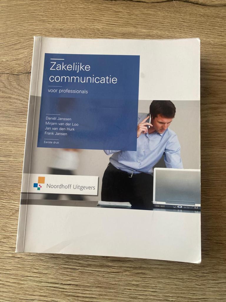Zakelijke communicatie voor professionals, Ophalen of Verzenden, Alpha, Gelezen, HBO