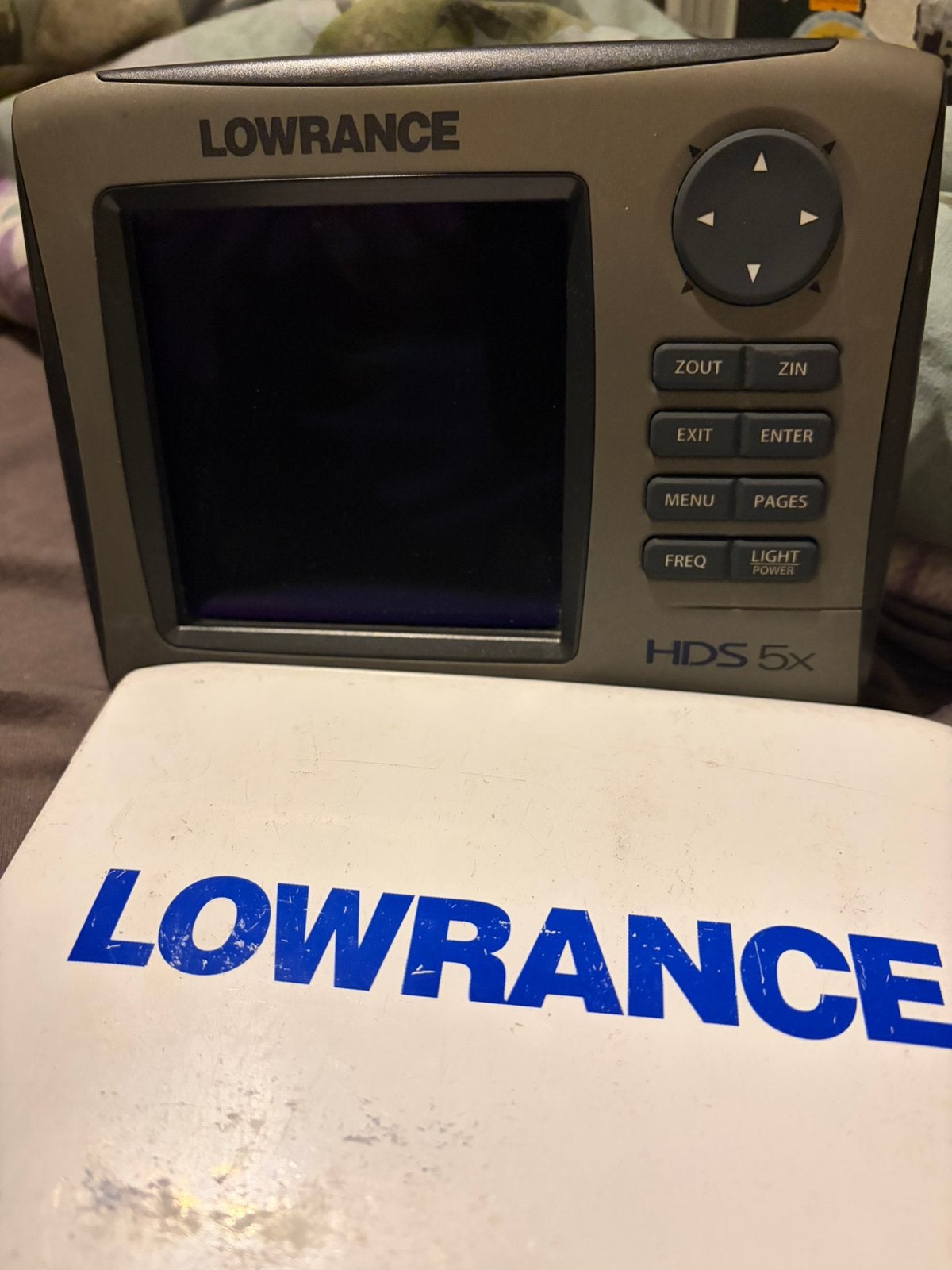 Lowrance hds 5x visvinder, Watersport en Boten, Navigatiemiddelen en Scheepselektronica, Ophalen, Zo goed als nieuw, Kaartplotter of Fish Finder