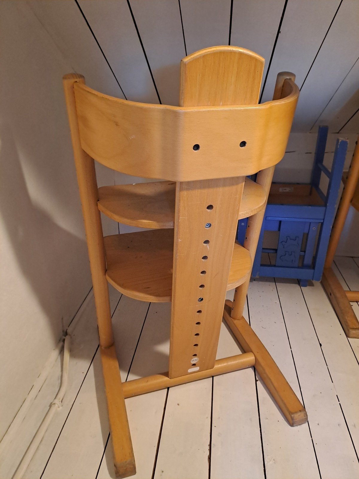Houten meegroeistoel voor kinderen, Ophalen, Gebruikt, Meegroeistoel