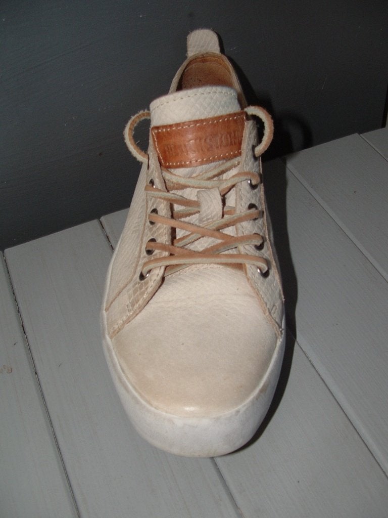 Blackstone JL25 Pytonprint sneakers gympen maat 37, Beige, Ophalen of Verzenden, Sneakers of Gympen, Blackstone