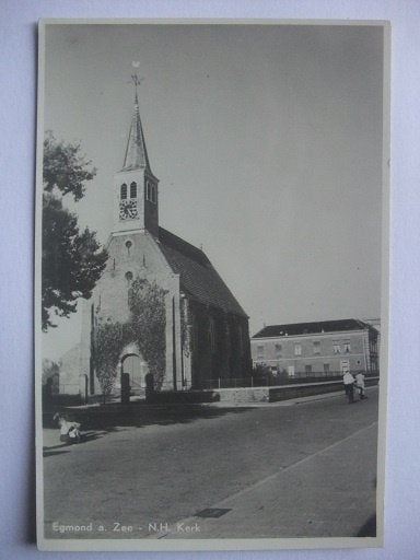 Q52 Egmond aan Zee - N.H. Kerk, Verzenden, 1940 tot 1960, Ongelopen, Noord-Holland