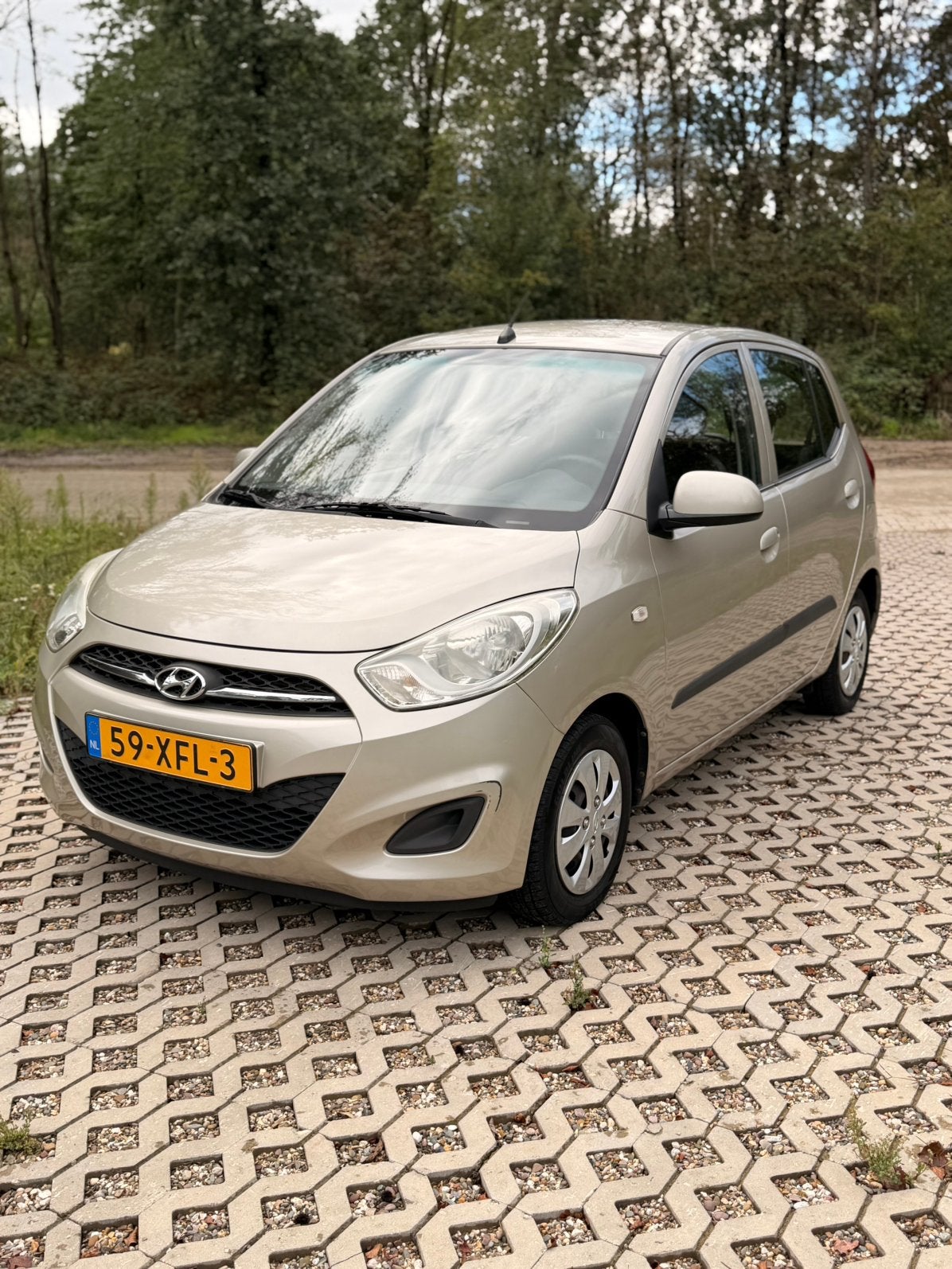 Hyundai i10 1.1 I 5DR 2012 i-Drive cool, Stof, 4 cilinders, 400 kg, Beige