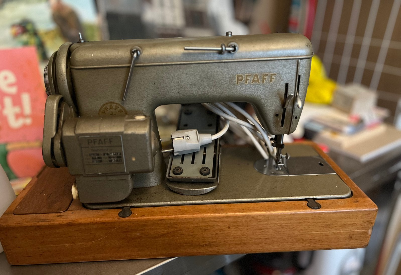 Vintage Pfaff Naaimachine 60, Ophalen, Naaimachine, Industrieel, Gebruikt