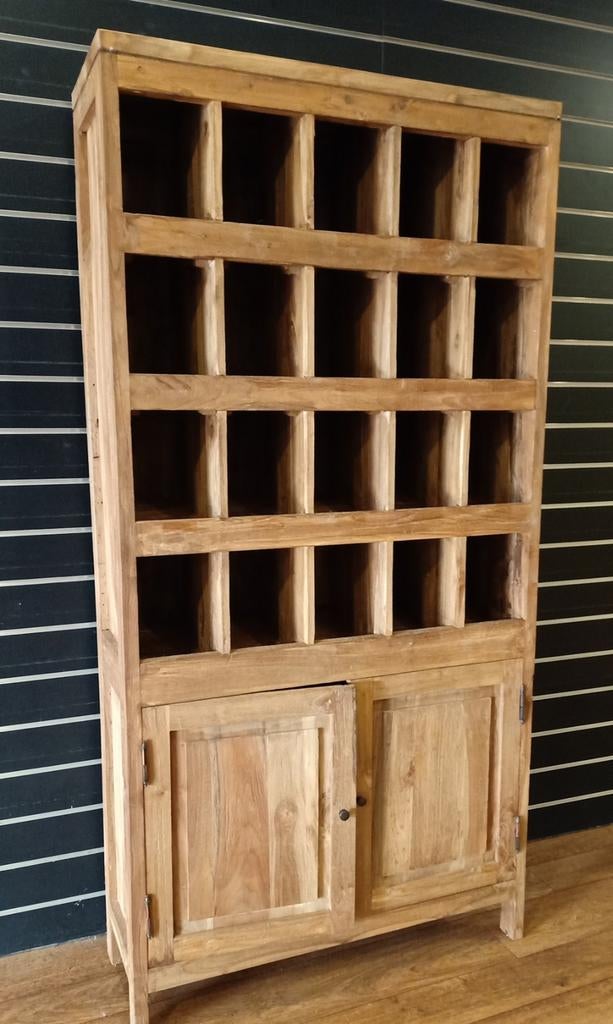 Houten/Teakhouten kasten, Huis en Inrichting, Ophalen, Gebruikt, Landelijk/Stoer/Sober, Teakhout