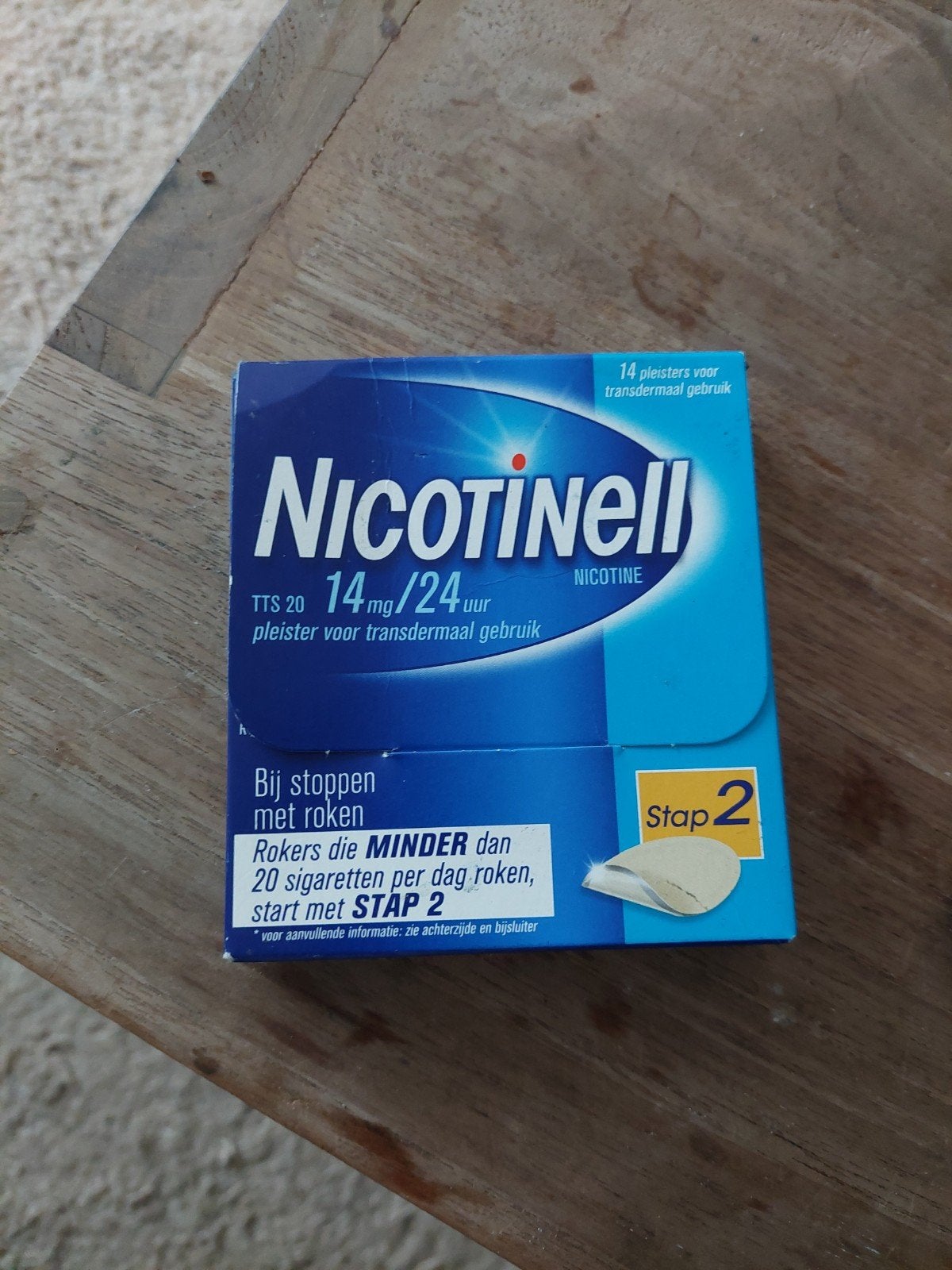 Nicotinepleisters, stoppen met roken, Ophalen