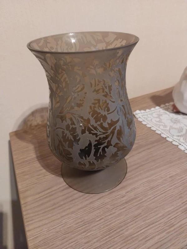 Glazen windlicht, Verzenden, Zo goed als nieuw, Overige materialen, Kandelaar