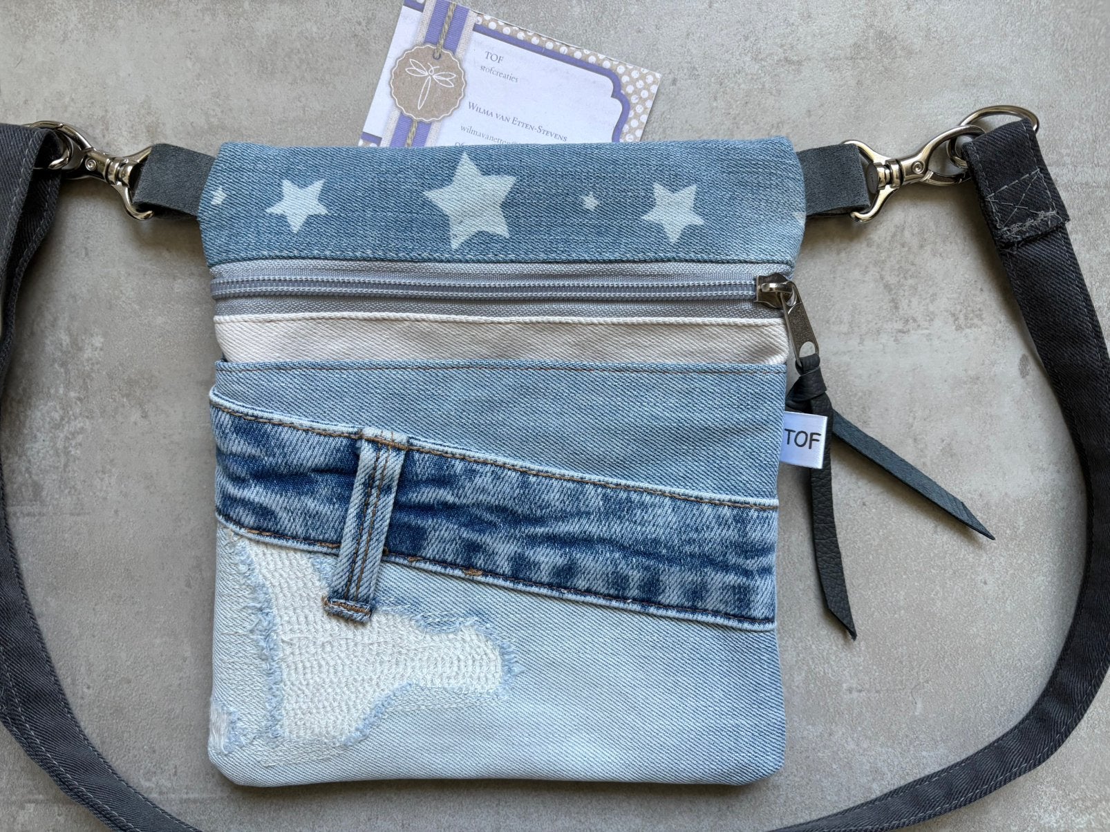 HEUPTASJE DENIM / ZORGTASJE / FESTIVALTASJE / BUIDELTASJE, Ophalen of Verzenden, Nieuw, Blauw, Overige typen