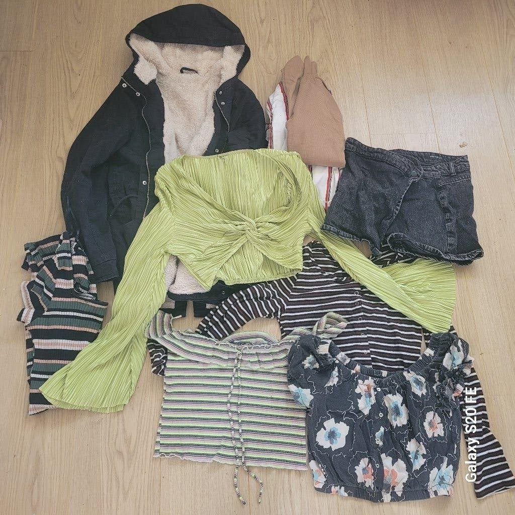 Kledingpakket dames onder andere: Jas,vest,shirt,rok 38/40 M, Ophalen of Verzenden, Zo goed als nieuw, Maat 38/40 (M)