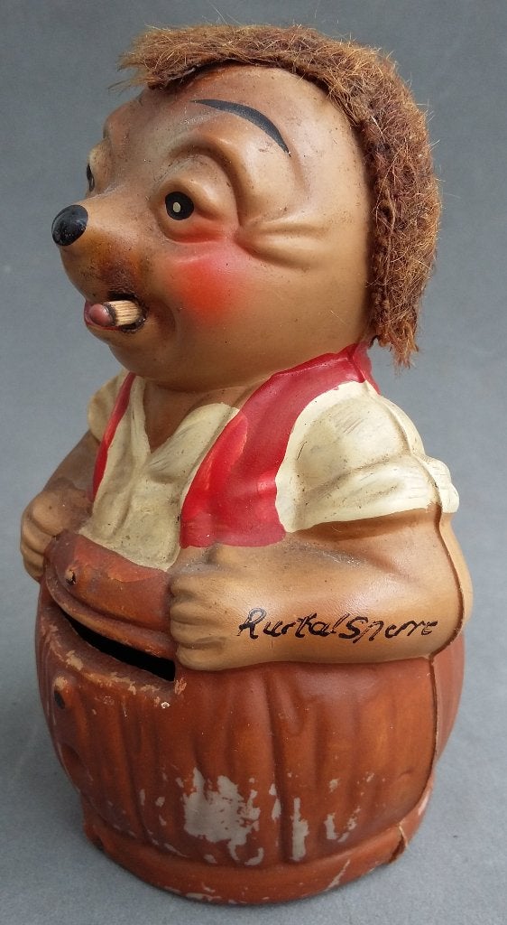 Omstreeks 1950 Egel Fips Meckie Spaarpot Spaarton Spaardoos, Ophalen of Verzenden