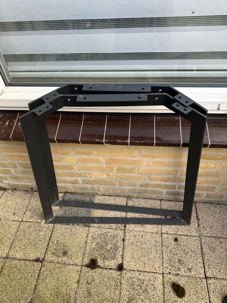 poten van tafel, Ophalen of Verzenden, Zo goed als nieuw, Minder dan 80 cm, Glasplaat