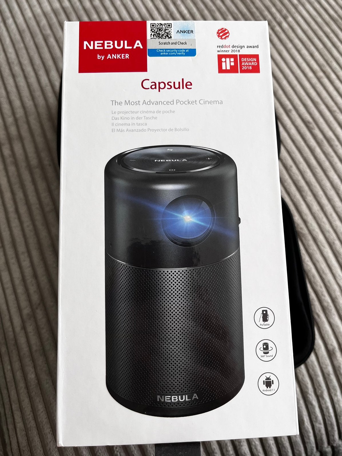 Anker Nebula Capsule, Ophalen, DLP, Overige resoluties, Anker