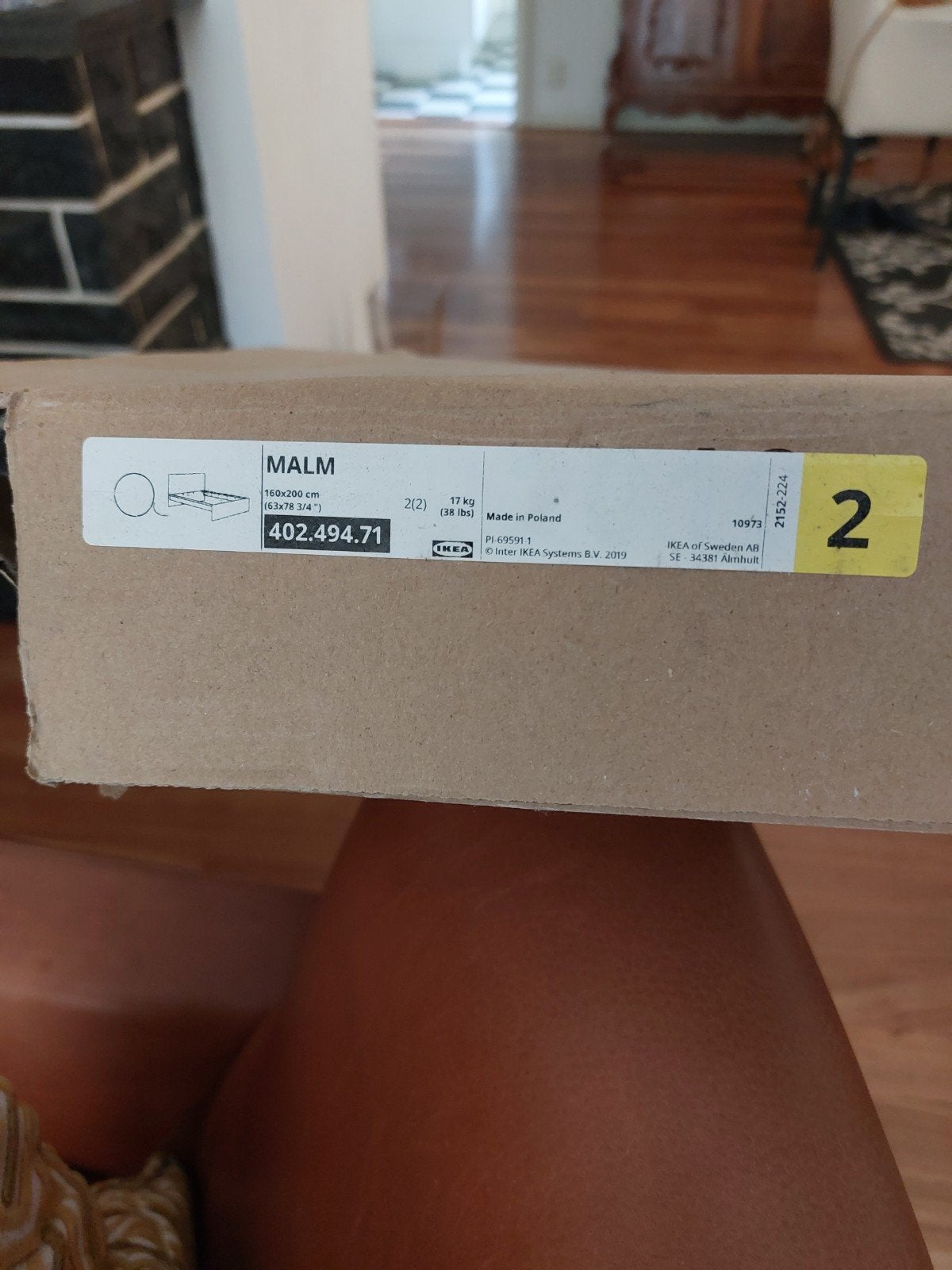 Nieuwe zijpanelen IKEA Malm bed 160x200 cm (402.494.71), Ophalen, Wit, 200 cm, 160 cm