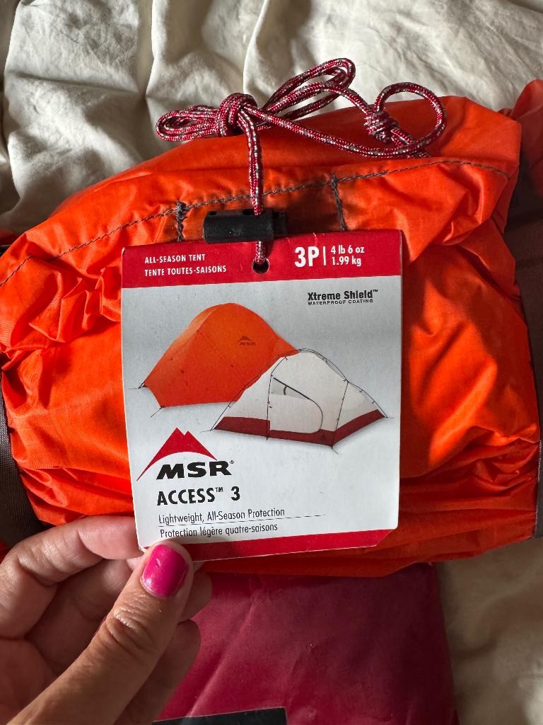 Msr access 3 tent nieuw met footprint, Caravans en Kamperen, Tenten, Ophalen of Verzenden, Nieuw, Tot en met 3