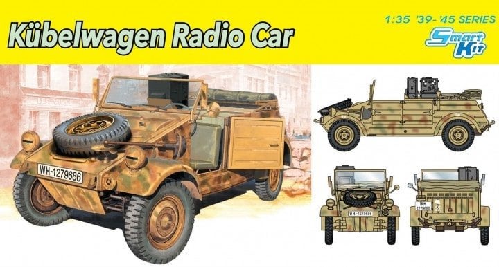H-655,DRAGON 1-35,NO,6886,Kübelwagen Radio Car, Overige merken, 1:32 tot 1:50, Overige typen, Nieuw