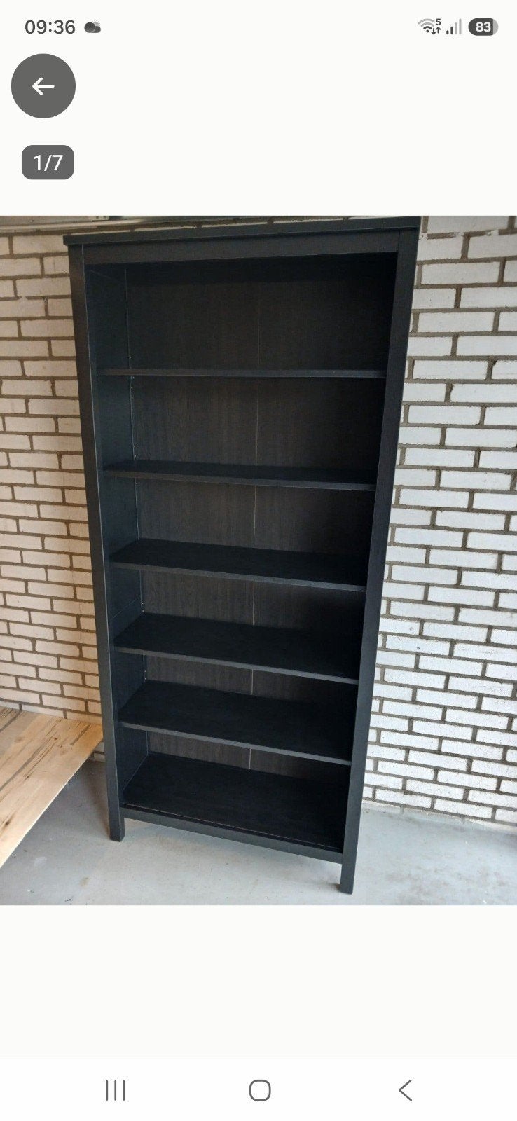 Zo goed als nieuwe Hemnes kast - Zwartbruin, Huis en Inrichting, Ophalen, Met plank(en), 50 tot 100 cm, 150 tot 200 cm