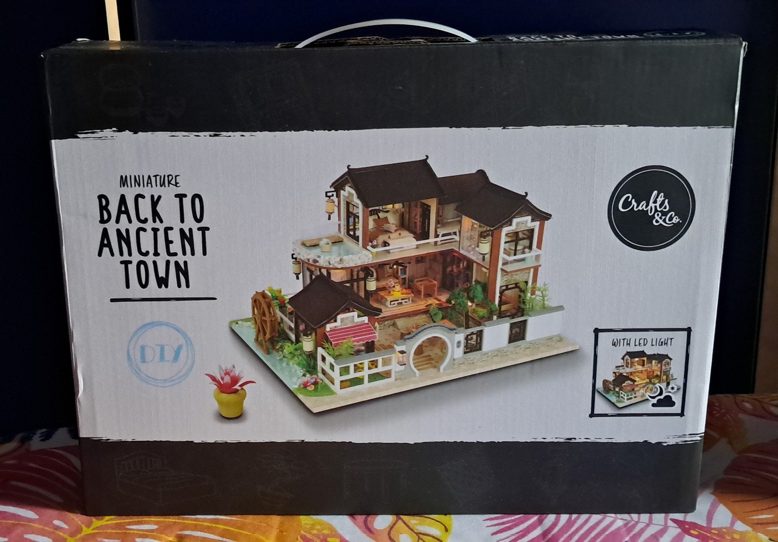 DIY Miniatuur Huisje 'Back to Ancient Town' Knutselpakket, Handgemaakt, Gebouwen, Nieuw, Meerkleurig