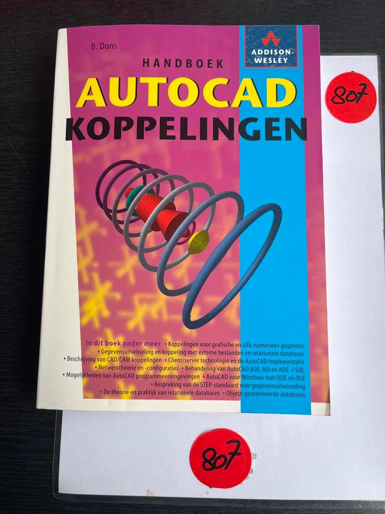 Handboek AutoCAD Koppelingen - B. Dons, Ophalen of Verzenden, Zo goed als nieuw, Software