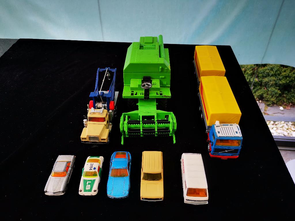 Lot vintage Siku diecast auto Volvo Mack Deutz Fahr Porsche, Antiek en Kunst, Ophalen of Verzenden