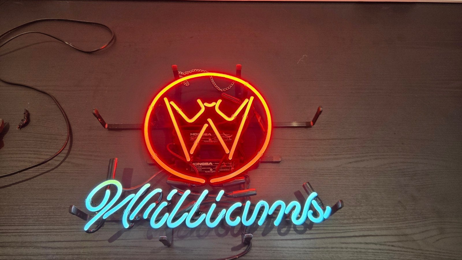 Williams flipperkasten neon, Ophalen, Gebruikt, Lichtbak of (neon) lamp