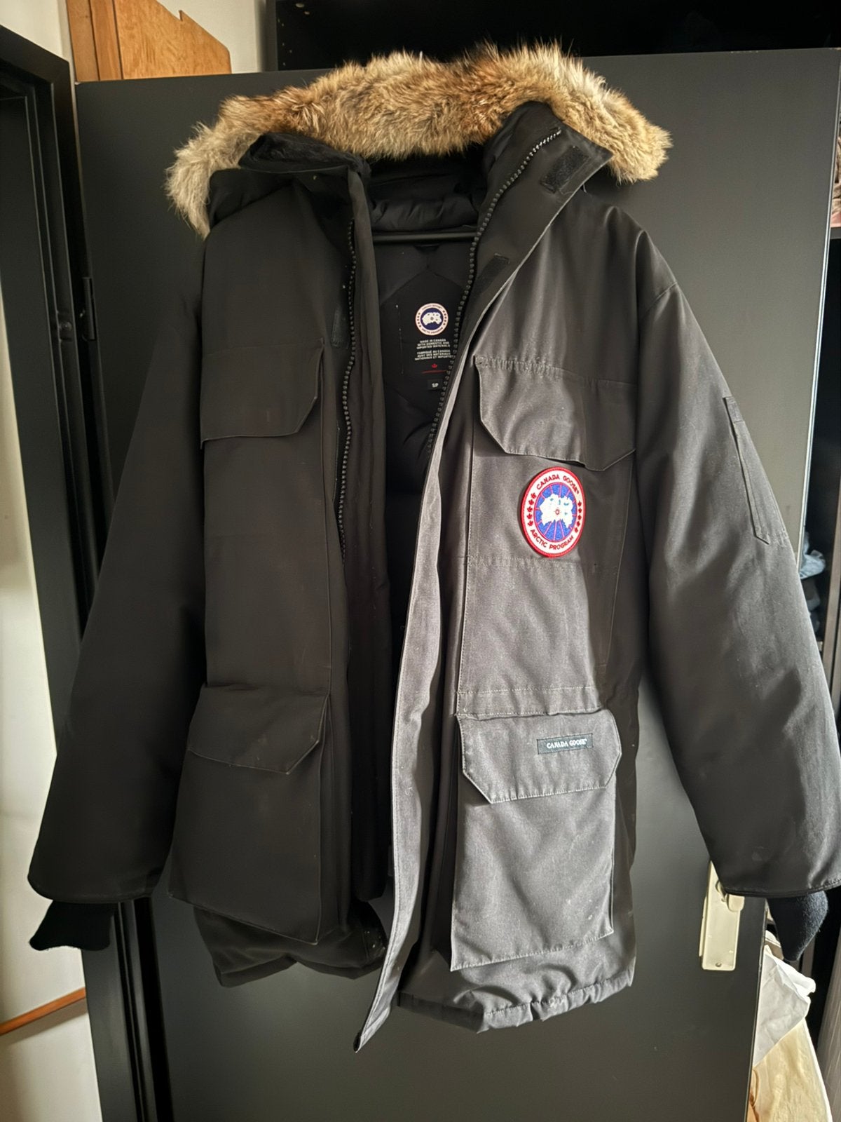 Canada Goose Expedition Parka – Zwart, Ophalen, Zo goed als nieuw, Zwart