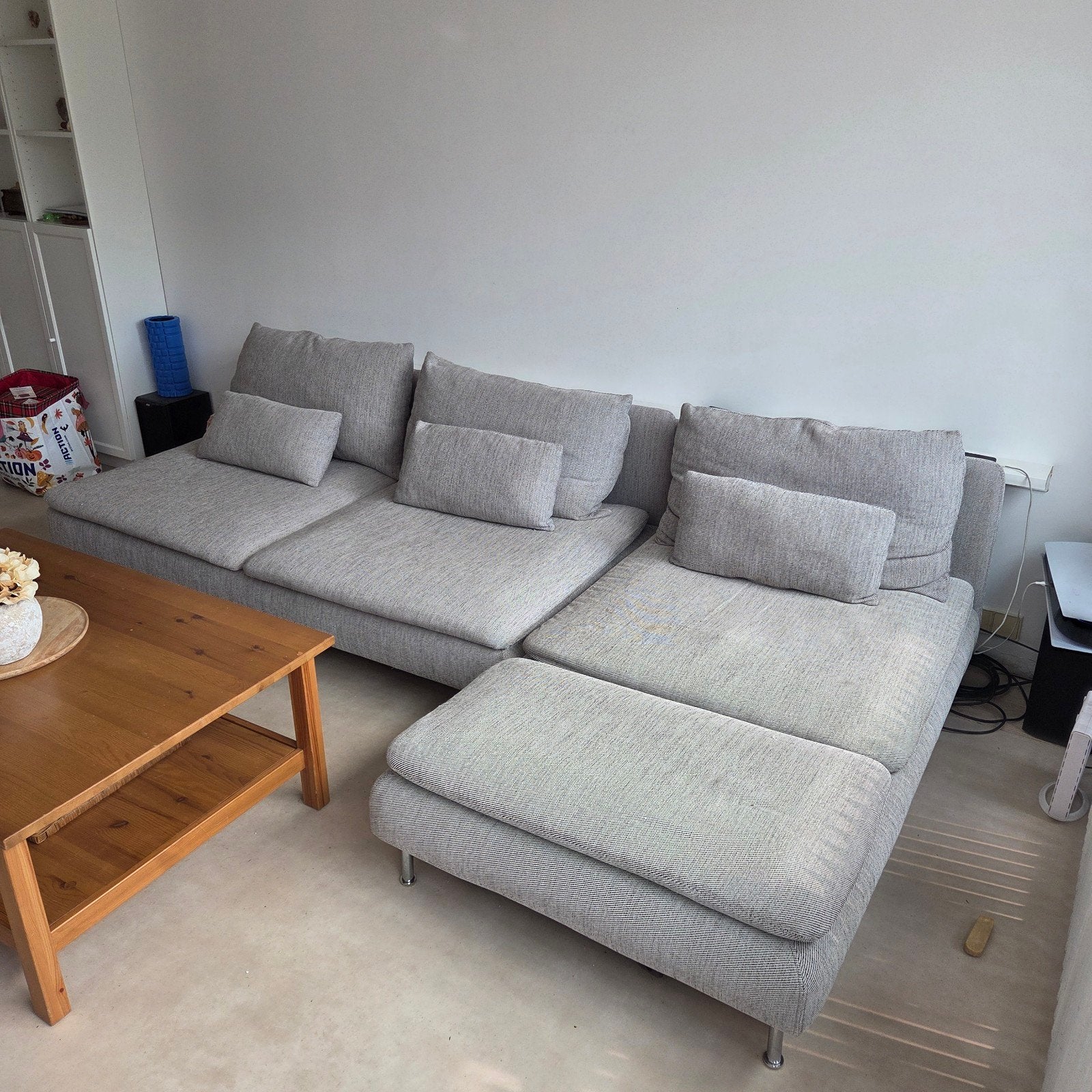 Ikea Soderhamn + extra hoes, Huis en Inrichting, Banken | Bankstellen, Ophalen, Gebruikt, Hoekbank, Driepersoons