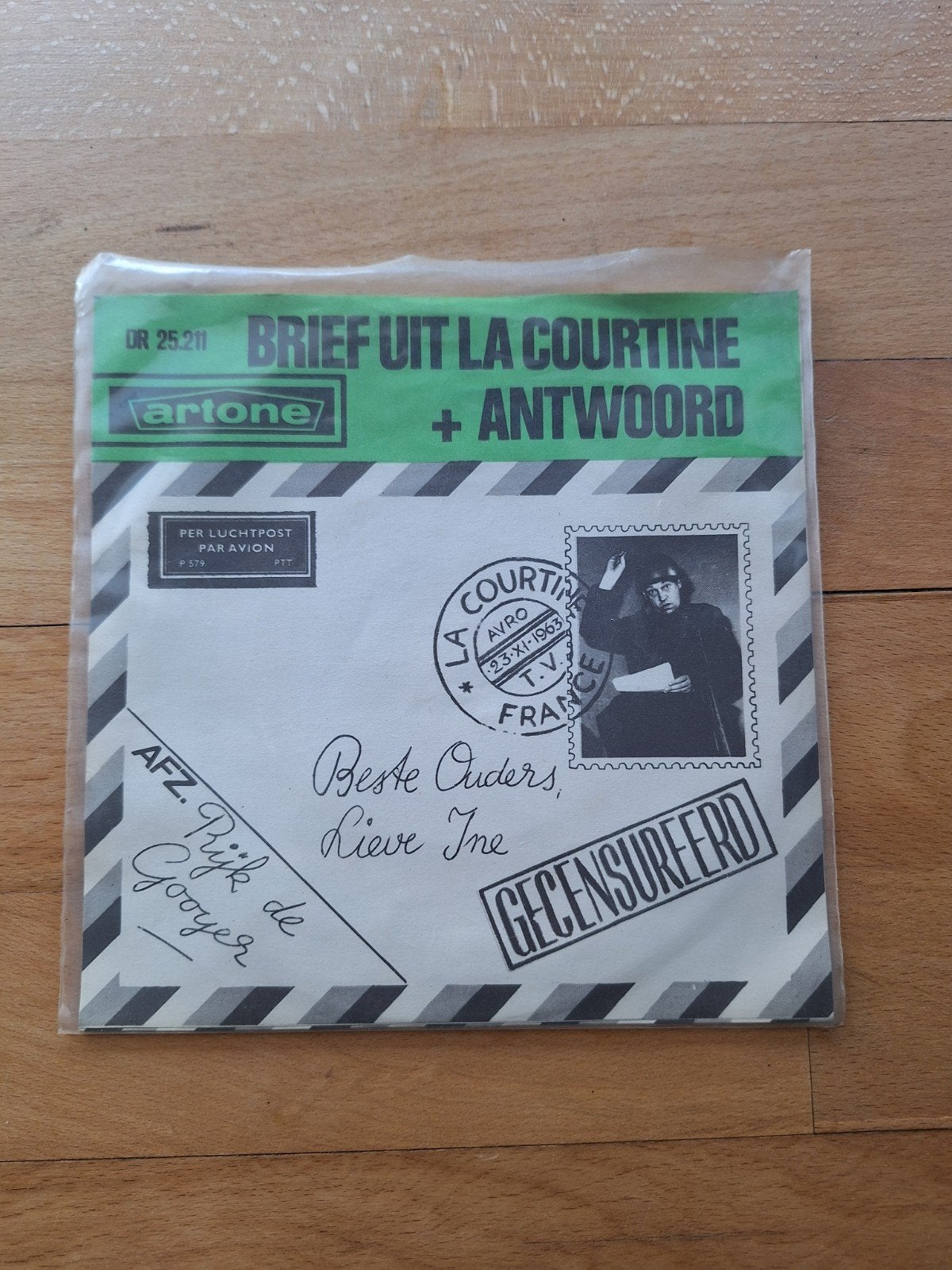 Rijk de Gooyer - Brief uit La Courtine + Antwoord Single, Cd's en Dvd's, Originele persing, Ophalen of Verzenden, Gebruikt, Nederlandstalig