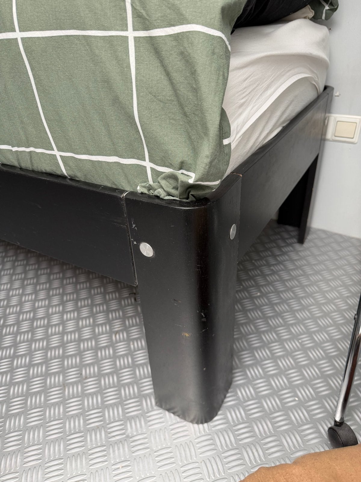 Auping seniorenbed 200/90 47 cm hoog, Ophalen, Gebruikt, 90 cm, Eenpersoons