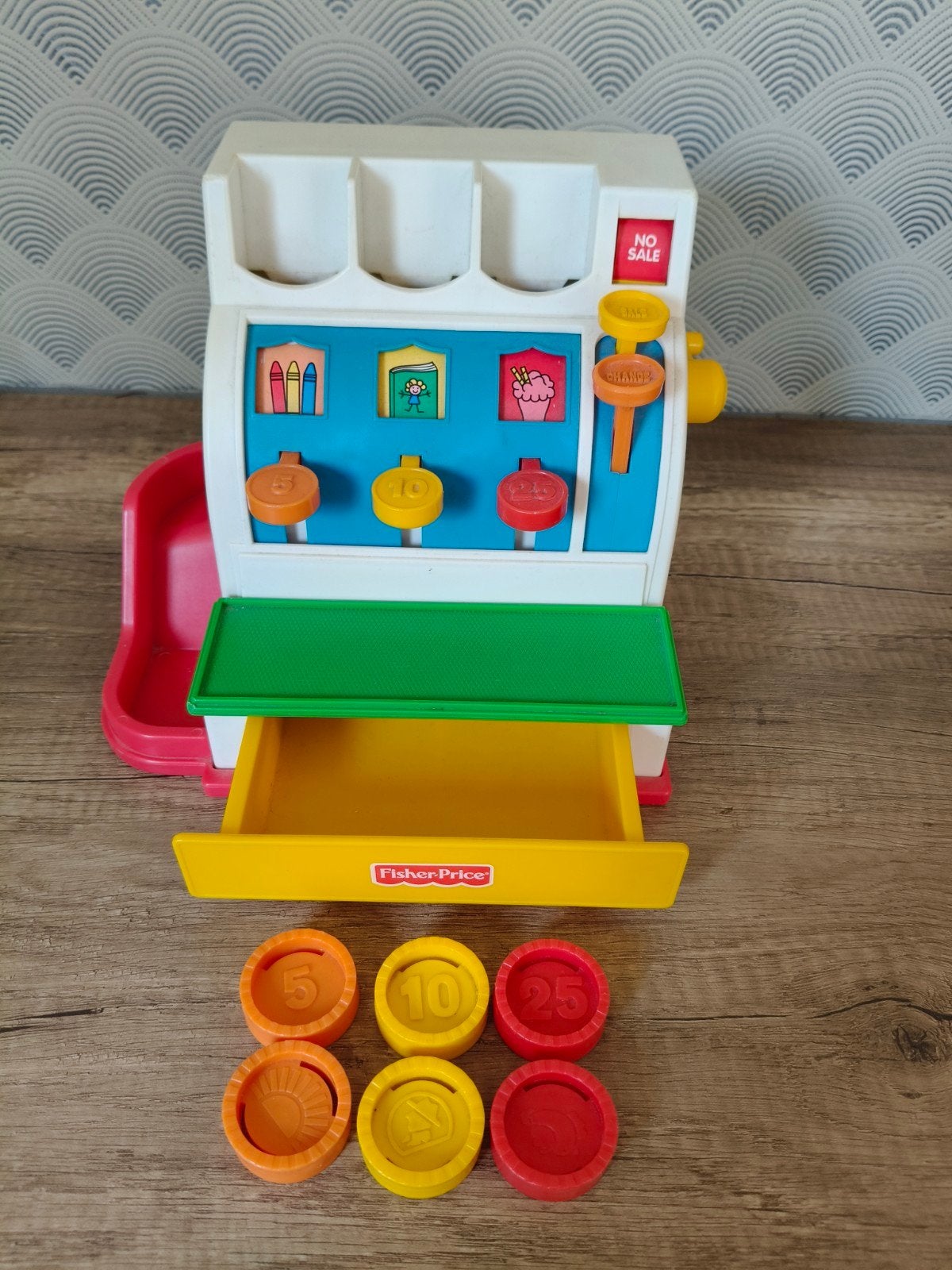 Fisher-Price Kassa Speelgoed, Ophalen of Verzenden, Gebruikt, Overige typen, Met geluid
