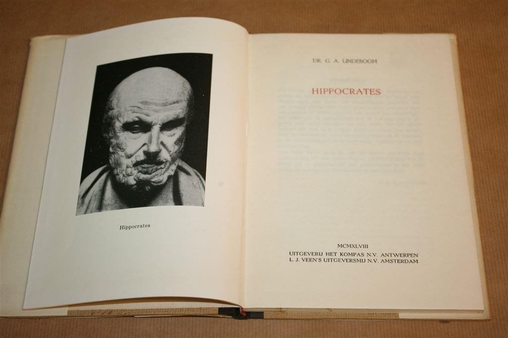 Hippocrates - G. A. Lindeboom - Oude uitgave 1948, Boeken, Ophalen of Verzenden, Gelezen, Europa