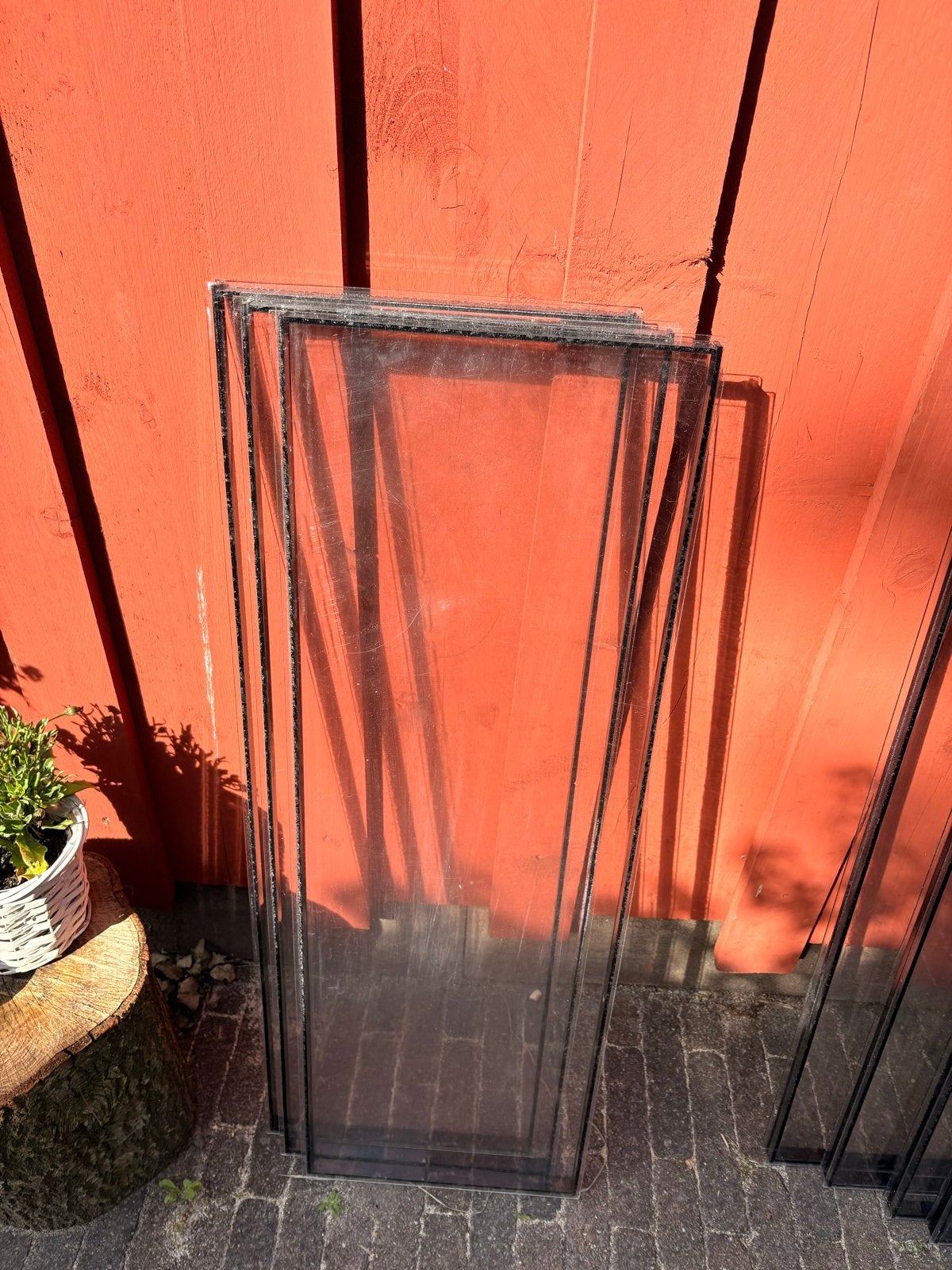 Dubbele Plexiglas Platen, Ophalen, Gebruikt, Minder dan 80 cm, Dubbelglas