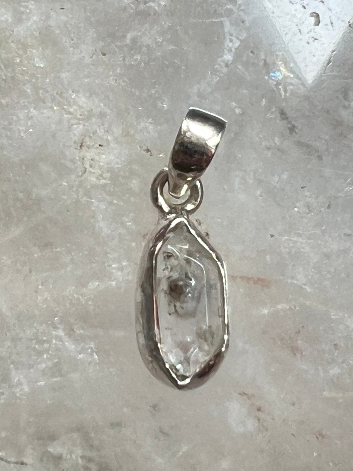 Herkimer diamant zilver hanger transformatie, Magnolia11, Nieuw, Ophalen of Verzenden, Met edelsteen