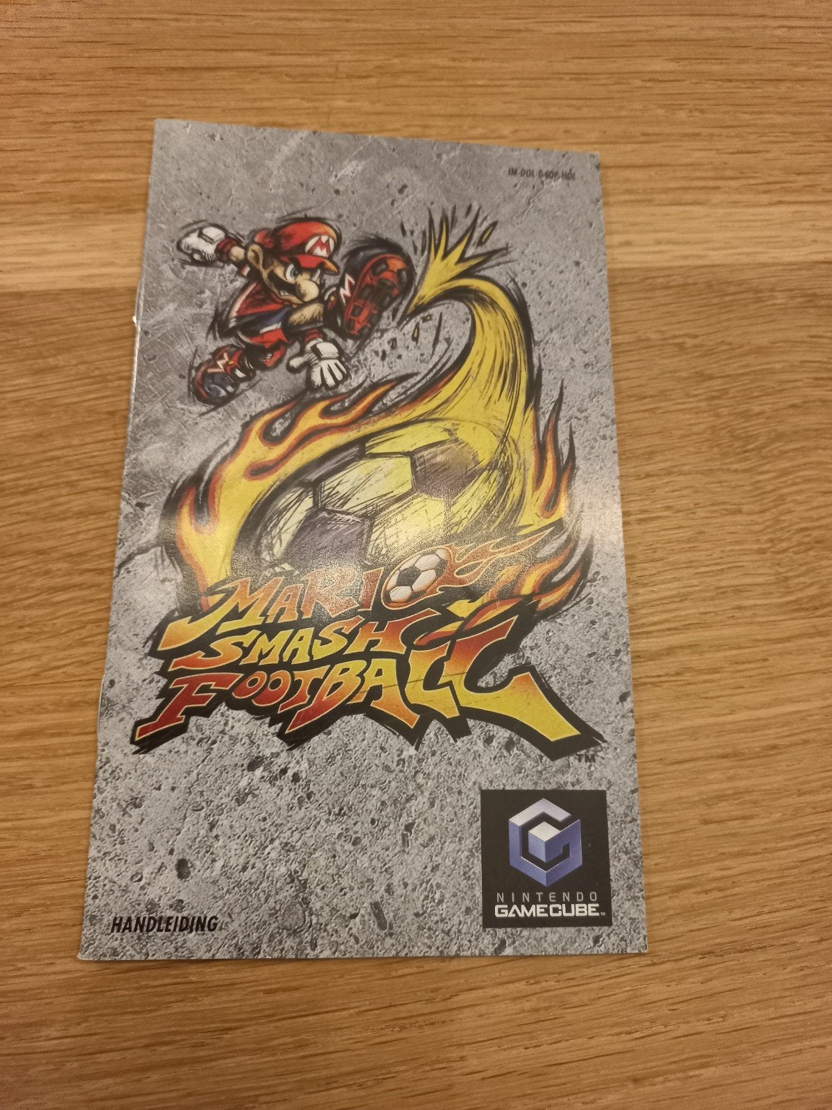 Mario smash football gamecube handleiding, Spelcomputers en Games, Games | Nintendo GameCube, Ophalen of Verzenden