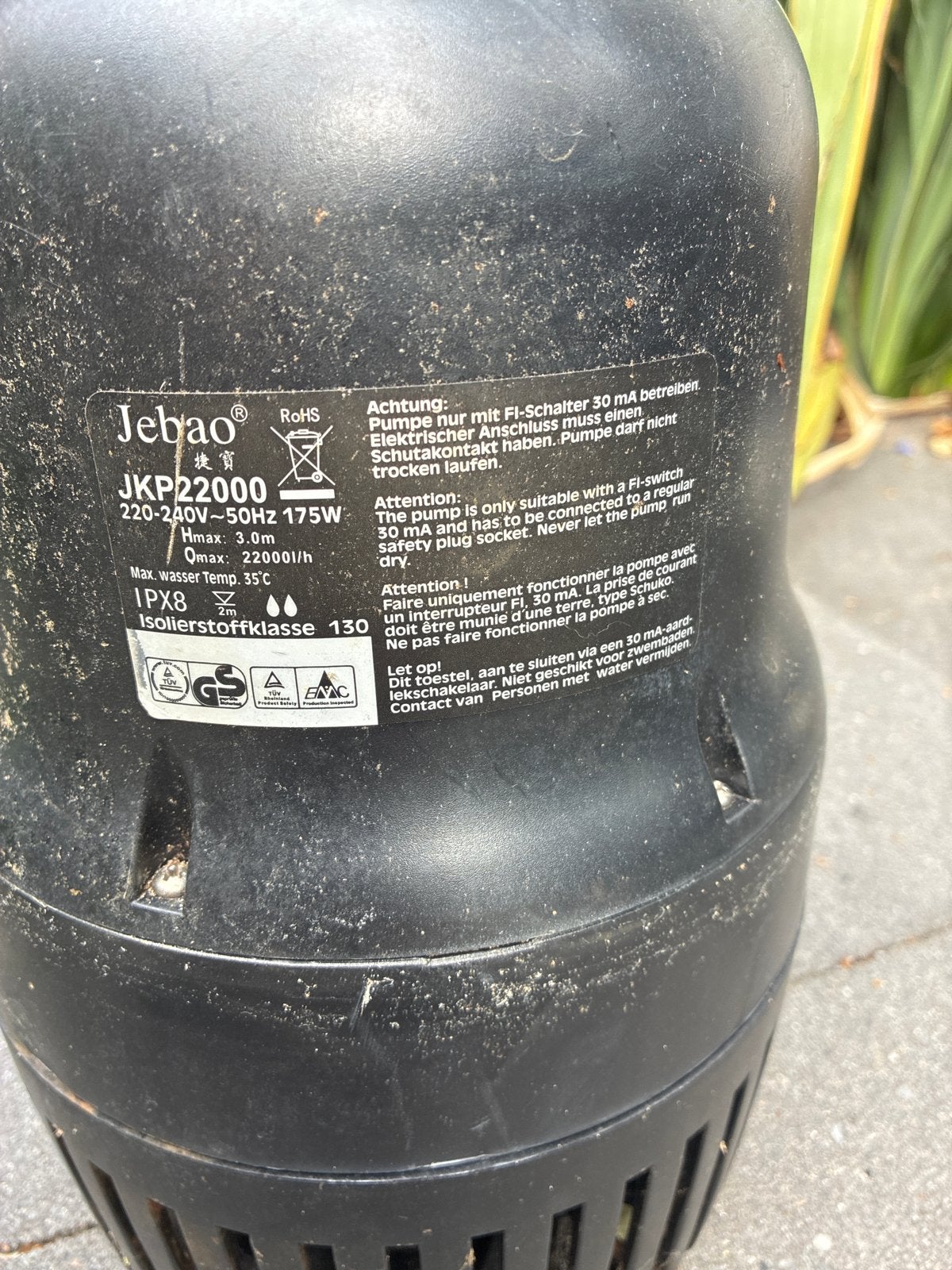 Jebao JKP22000 Vijverpomp - Krachtige en Betrouwbaar, Tuin en Terras, Vijvers, Ophalen, Gebruikt
